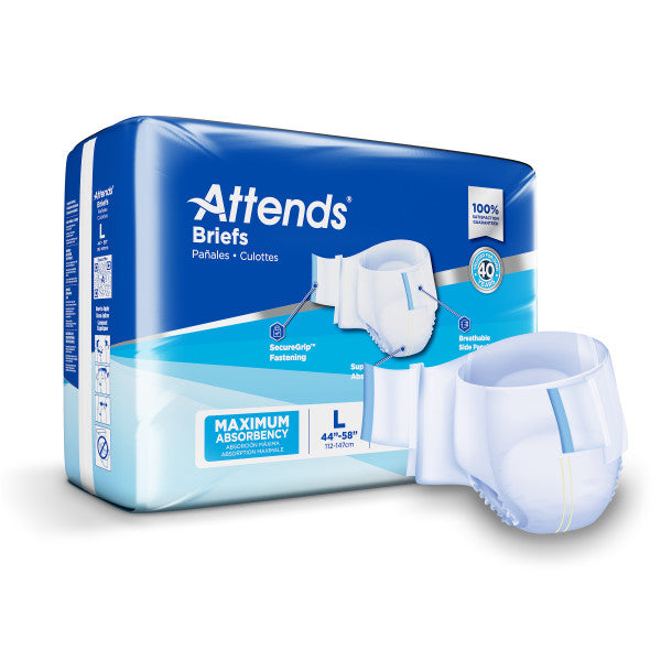 Attends Brief, Maximum Absorbency, Large