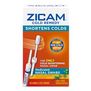 Zicam Cold Remedy Nasal Swabs, 20 Ct.