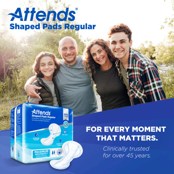 Attends Shaped Pads Regular