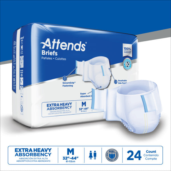 DDP20 - Attends Brief, Extra Heavy Absorbency, Medium