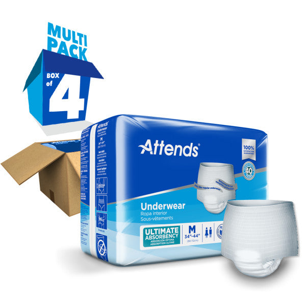 Attends Bariatric Underwear, Ultimate Absorbency, XX-Large, 68"- 80"