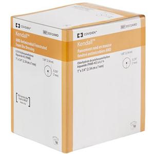 Cardinal Health Kendall Amd Antimicrobial Foam Discs, 1" Diameter, 7 Mm Hole