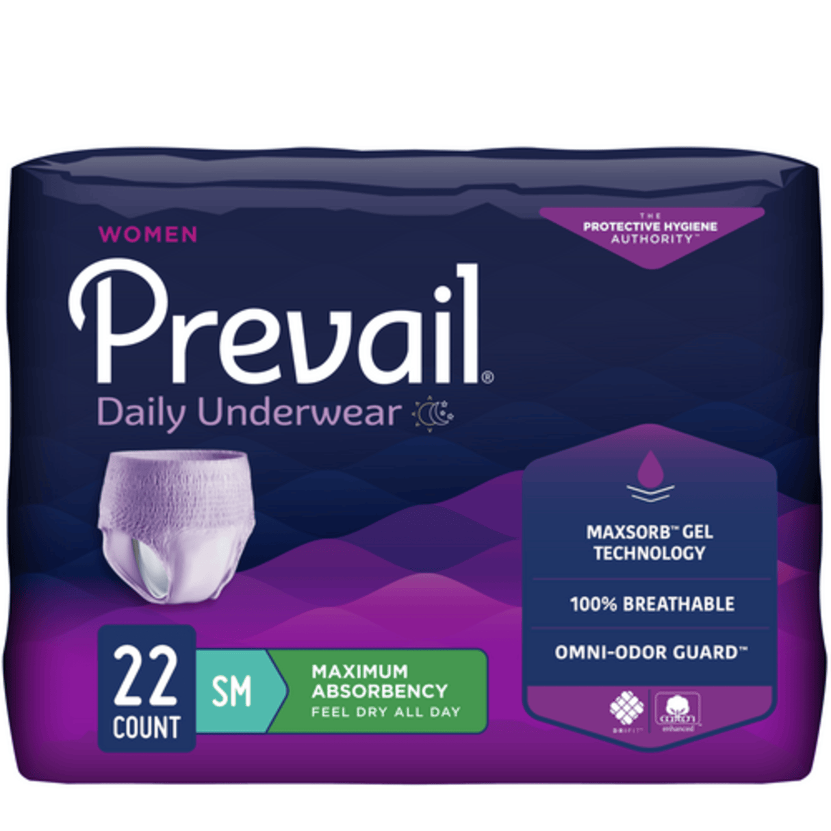 Prevail Incontinence Underwear for Women, Maximum Absorbency, Small