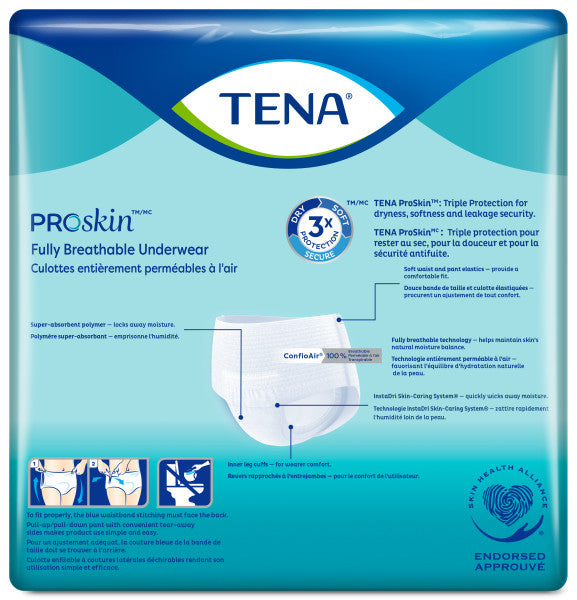 Tena Proskin Plus Protective Underwear, Large 45" - 58" - Replaces: Sq72338
