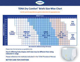 TENA Dry Comfort Incontinence Briefs, Moderate Absorbency, Unisex, Large, 40" - 56"