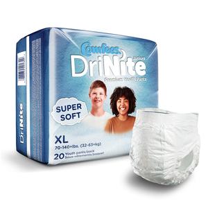 Comfees Drinite Youth Pants, Large/x-large, 60 - 125+ Lbs, 80 Per Case