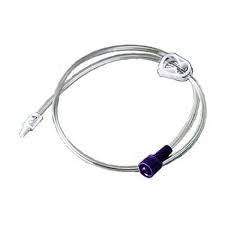 24" Universal Enfit Extension Set, Single Port 90 Degree/bolus Feed