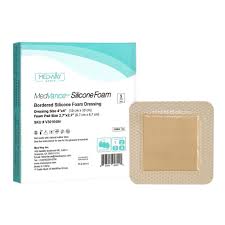 Medvance Non-bordered Silicone Foam Dressing, 3" X 3"