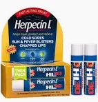 Herpecin-l Lip Protectant Cold Sore & Sunscreen Lip Balm, Twin-pack