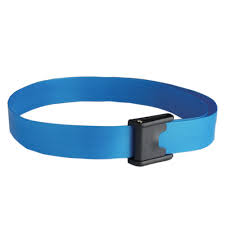 Posey Gait Belt, Ez Clean, Long, Blue