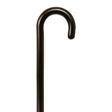 Tourist Handle Cane, Black Stain, 36" - 37"