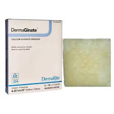 Dermaginate Calcium Alginate Wound Dressing, 4.25" X 4.25"