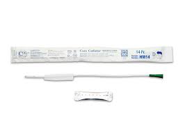 Hydrophilic Cure Catheter Kit, 16" Male, Straight Tip, 14 Fr