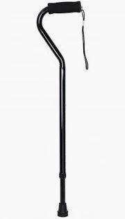 Offset Handle Cane, Black