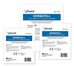 Gentell Dermatell Hydrocolloid Non-bordered Dressing, 1" X 1"