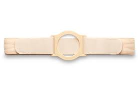 Nu-form 6" Beige Support Belt 2-3/4" Center Opening, Medium
