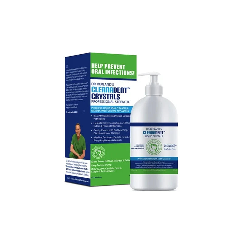 Cleanadent Liquid Crystals Soak Denture Cleanser