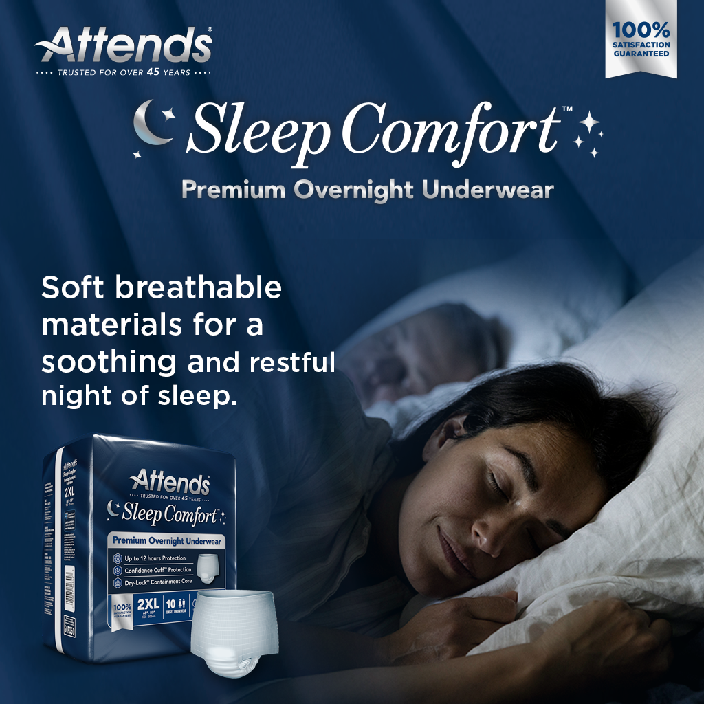 Attends Sleep Comfort™ Premium Overnight Underwear, 2X-Large