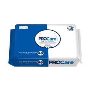 Procare Adult Washcloth Soft Pack, 12" X 8"