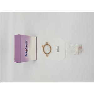 9" Urostomy 2-piece Pouch, Transparent, 57mm, 2-1/4" Flange, With Valve, And Belt Tabs