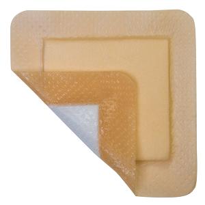 Mediplus Silicone Comfort Foam Adhesive Border Sacral 7.2" X 7.2", Pad Size 5.25" X 4.5"