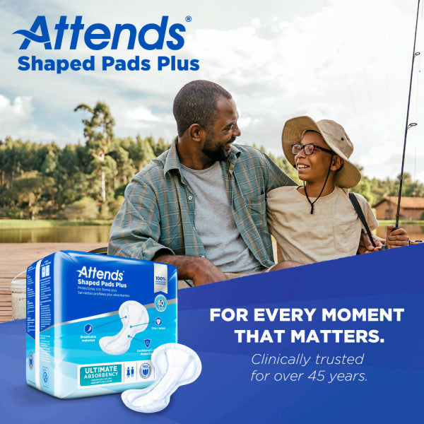 Attends Shaped Pads Plus
