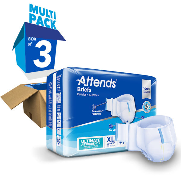 Attends Briefs, Ultimate Absorbency, XL