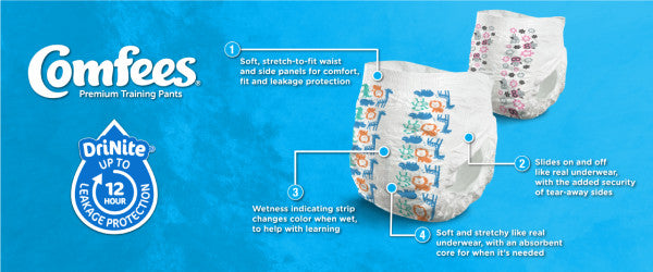 Comfees Boy Training Pants - Size 2t-3t