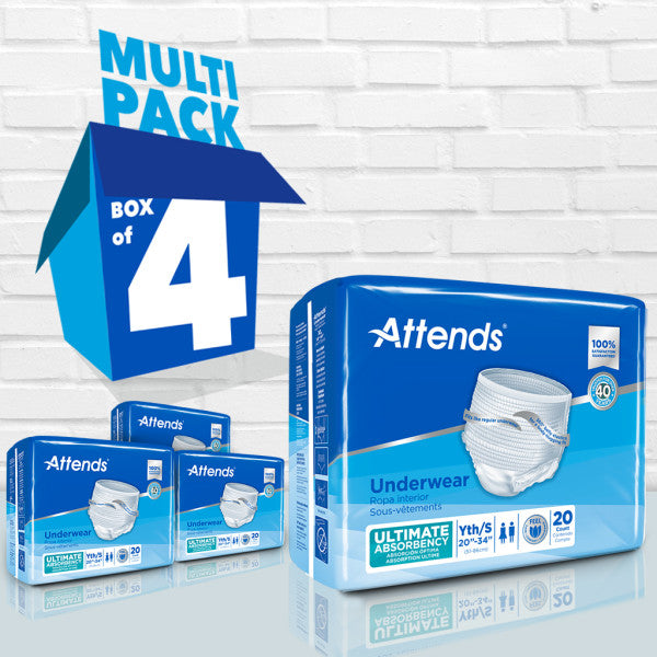 Attends Underwear, Ultimate Absorbency, Large