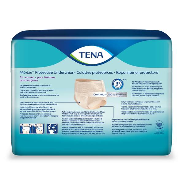 Tena Proskin Protective Underwear For Women S/m, 34" - 44".