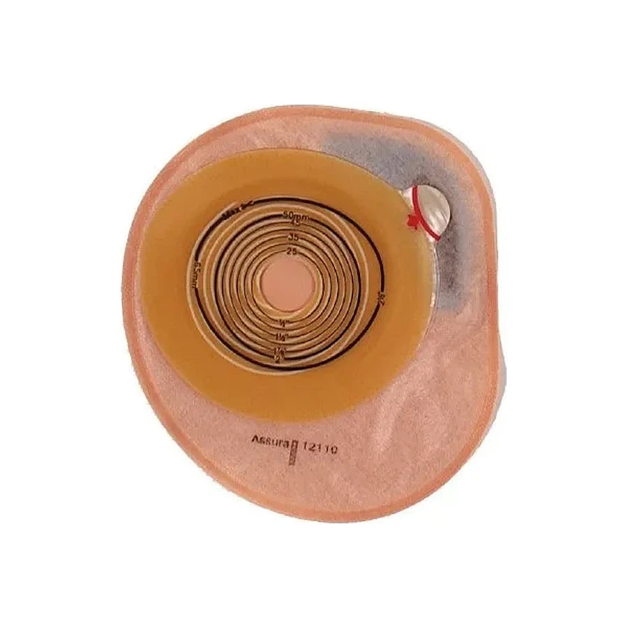 Assura 1-piece Closed Pouch Oval Cut-to-fit 3/4" - 2-3/4", Opaque