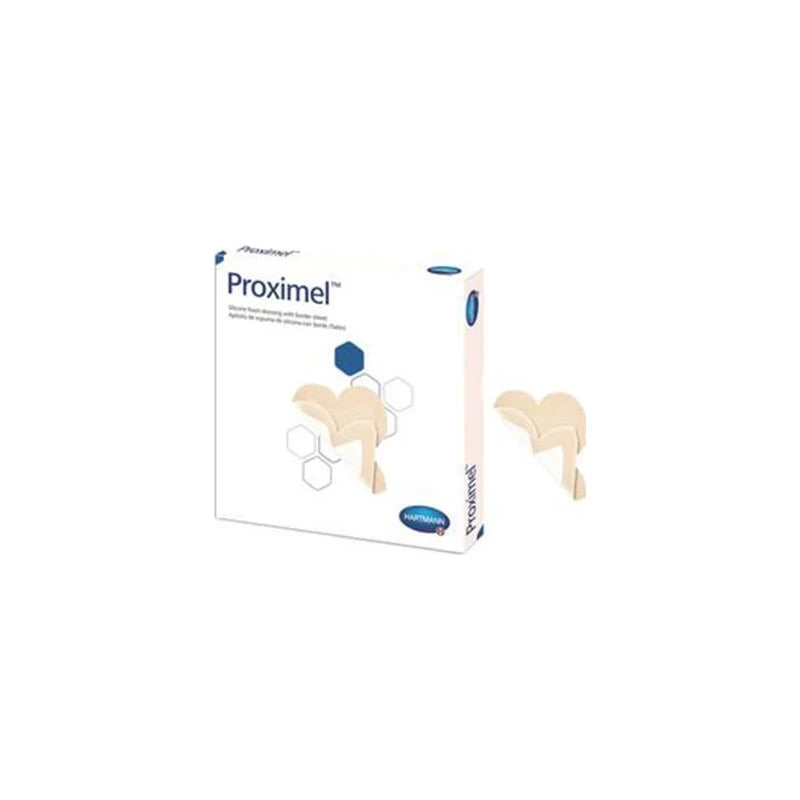 Proximel Silicone Bordered Dressing - Heel, 5.5" X 5"