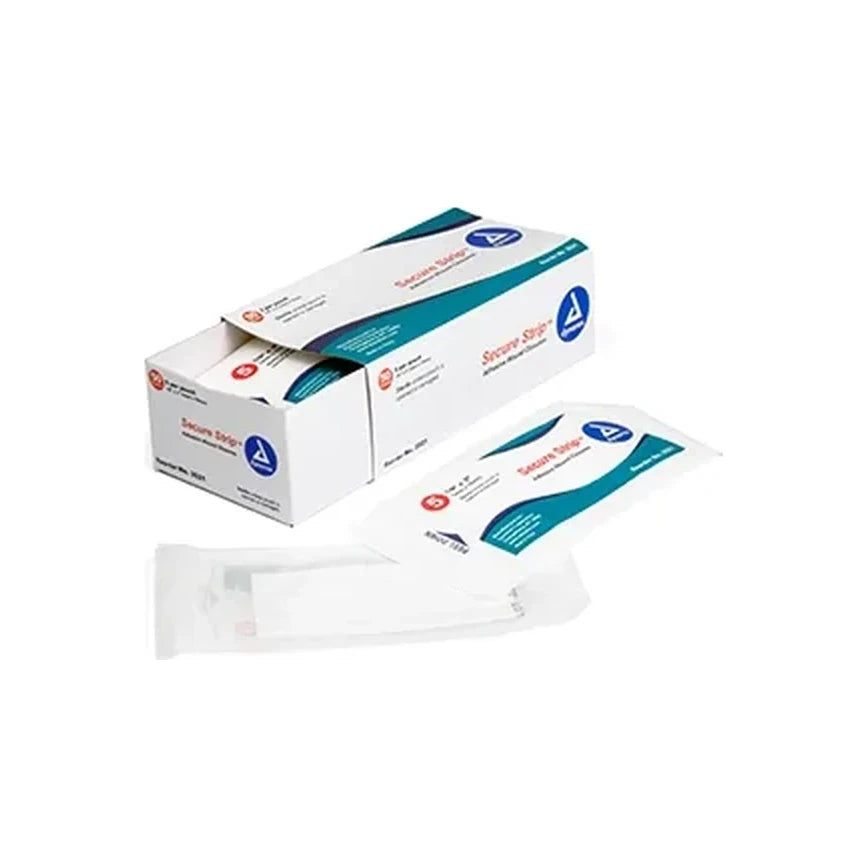 Securestrip Adhesive Wound Closure Strips, 1/8" X 3", Sterile, 5 Strips Per Each