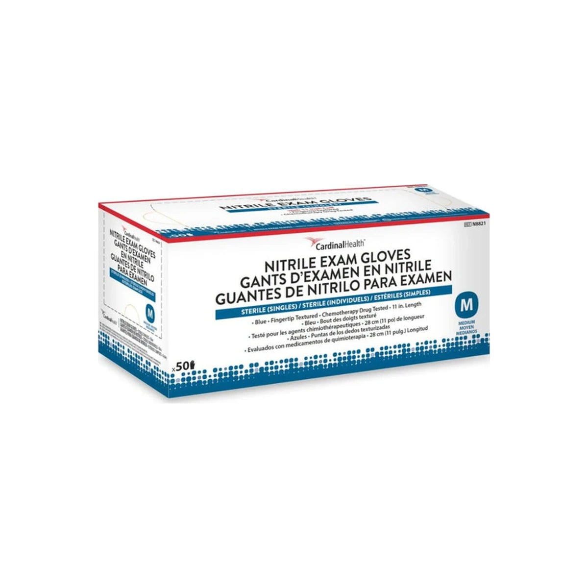Cardinal Health Esteem Sterile (pairs), Powder-free, Nitrile Exam Gloves, X-large - 50 Pairs/box - Replaces: 55n8833