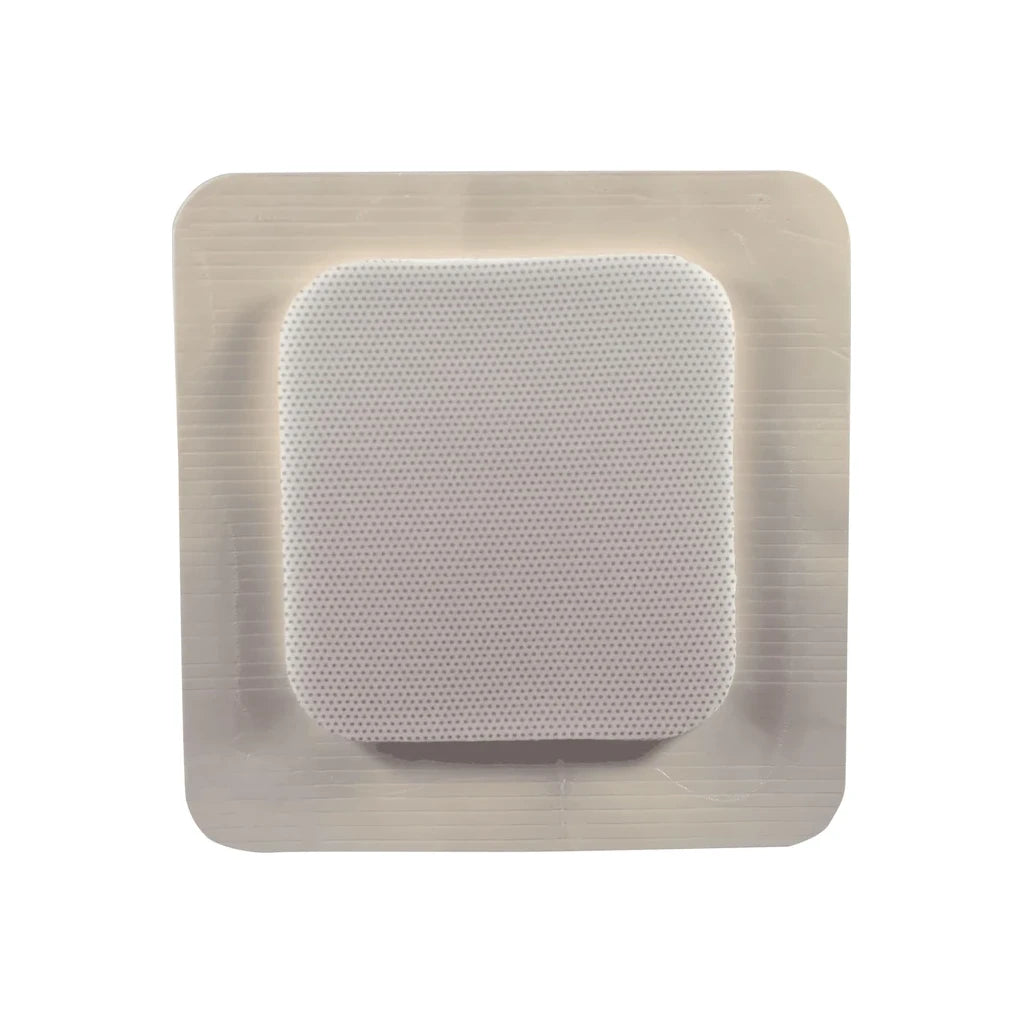 Mediplus-comfort Foam Border Ag Island Dressing, 8" X 8", Pad Size 5.5" X 5.5"