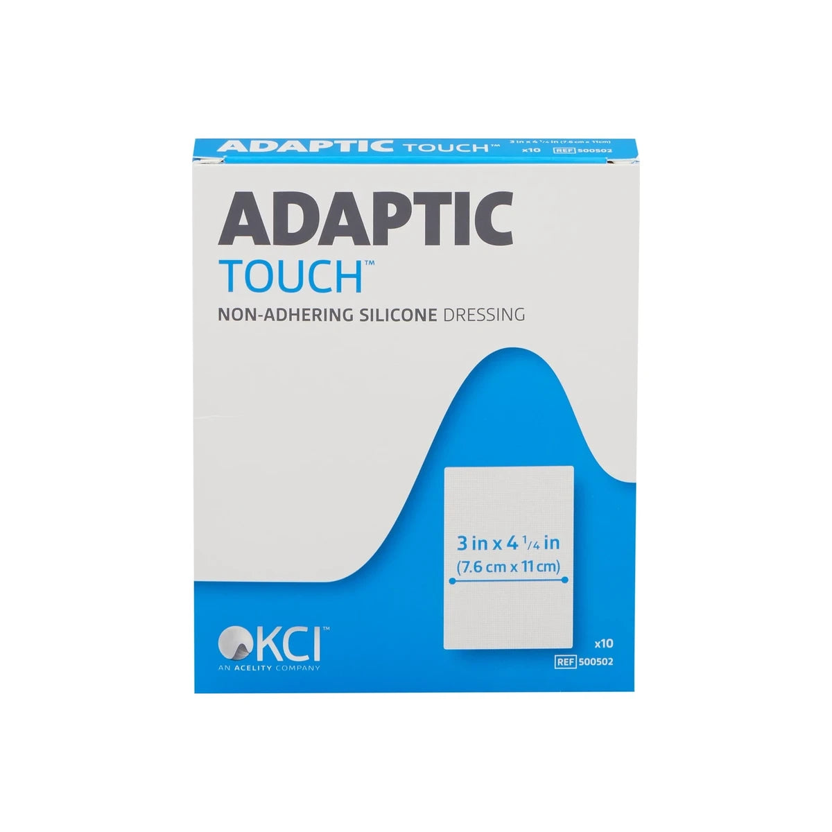 3m Adaptic Touch Non-adhering Silicone Dressing, 5" X 6" (12.7 Cm X 15 Cm). Replaces 53500503