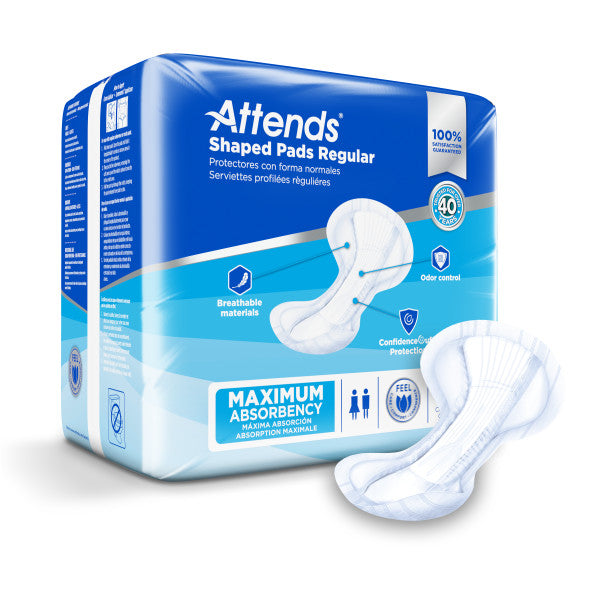 Attends Shaped Pads Regular