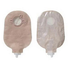 9" Urostomy 2-piece Pouch, Transparent, 45mm, 1-3/4" Flange, With Cap, And Belt Tabs