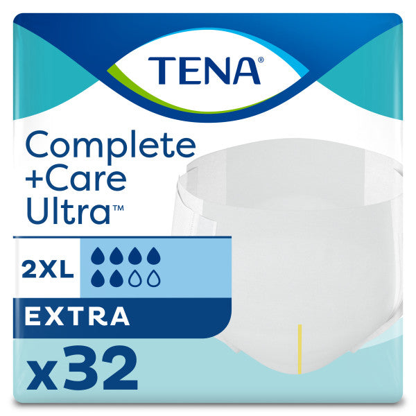 TENA Complete +Care Ultra Incontinence Bariatric Brief, Moderate Absorbency, Unisex 58" - 69"