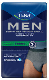 TENA MEN Maximum Plus Premium Fit Incontinence Underwear, Heavy Absorbency, L/XL