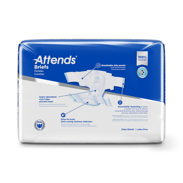 Attends Brief, Extra Heavy Absorbency, Medium, 32" - 44"