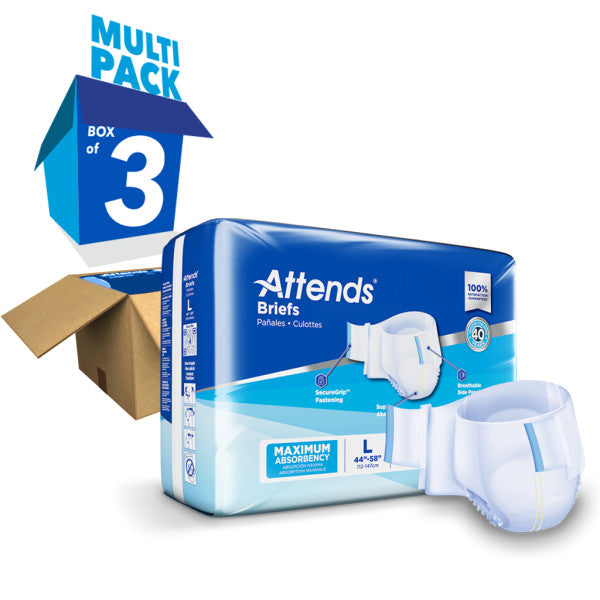 Attends Briefs, Ultimate Absorbency, Large