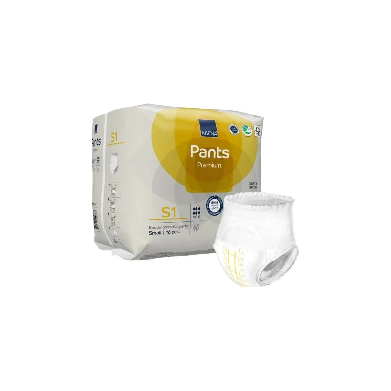 Abena Pants, Premium Adult Protective Underwear S1, Absorbency Level 1, Small, 24" - 35" - Replaces: Rb41071