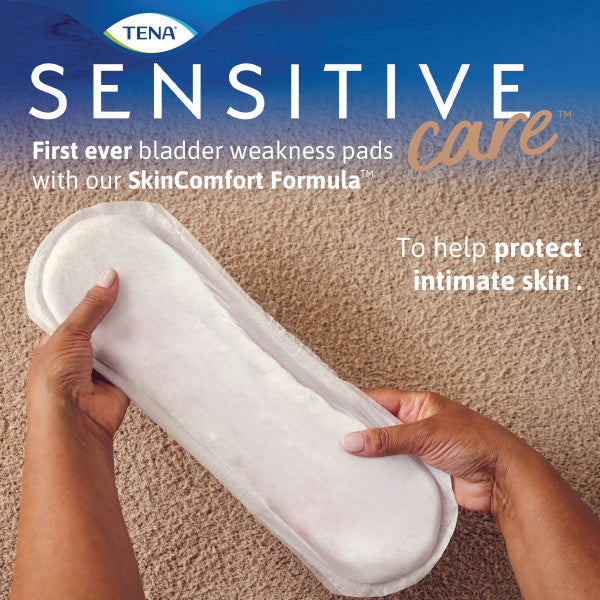 TENA Sensitive Care Moderate Bladder Leakage Pad for Women, Moderate Absorbency, Regular Length, 11"