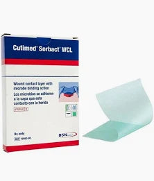 Cutimed Sorbact Wound Contact Layer, 8" X 8"