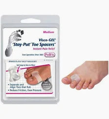 Visco-gel Stay-put Toe Spacers, Medium