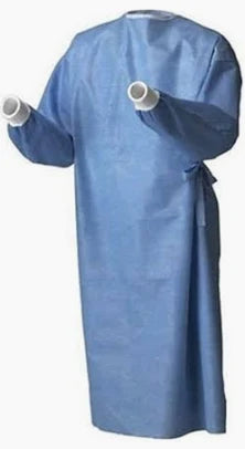 Non-reinforced Surgical Gown Royalsilk, Adult Large, Blue, Sterile, Aami Level 3