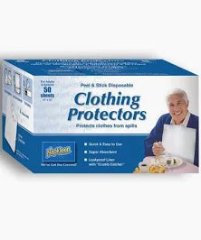 Napkkleen Disposable Adult Bib, Blue, Large, 50 Ct