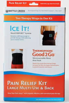 Back Pain Kit With Electric Moist Heat And Cold Therapy