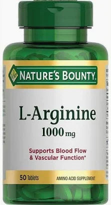 Nature's Bounty L-arginine, 1000mg, 50 Ct